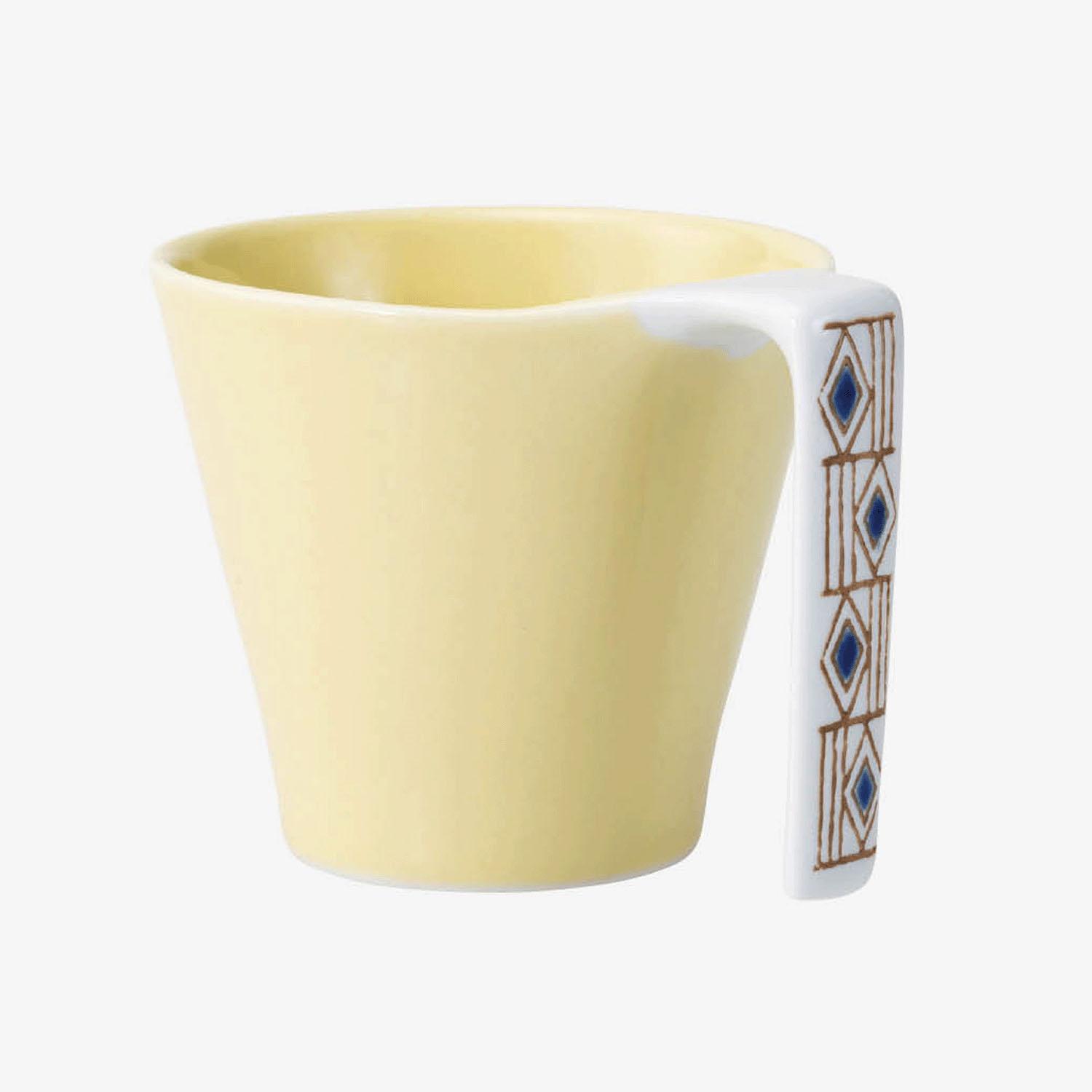 Saikai Pottery Hasami Ware Small Mug Approx. 220ml Calm Yellow Microwave Safe Dishwasher Safe