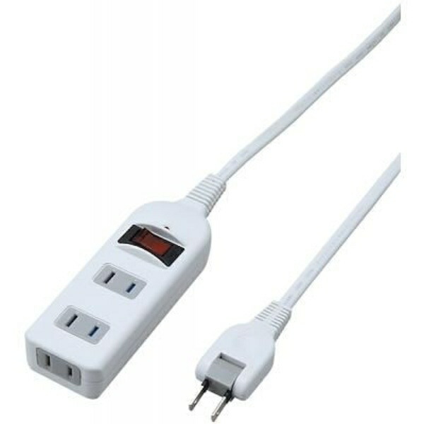 YAZAWA Noise Filter Tap with Centralized Switch, 3 Outlets, 1m, White Y02BKNS311WH YAZAWA