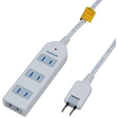 YAZAWA Surge Protector Extension Cord with 4 Outlets, White Y02KS402WH