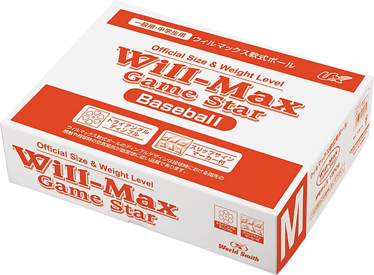 UNIX Softball Practice Ball Size M Willmax Softball (General/Junior High School Use) 1 Dozen BB7063