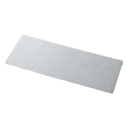 Sanwa Supply Desk Mat Felt Material (W900×D400mm) Scratch & Stain Protection Gray MPD-FLT1GY