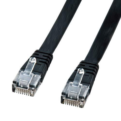 Sanwa Supply UTP Enhanced Category 5 Twisted Pair Flat Cable 7m Black LA-FL5-07K