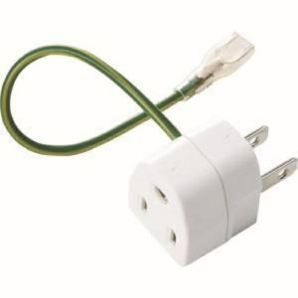 Sanwa Supply 3-Pin to 2-Pin Conversion Adapter 10-Piece Set with Terminal Insulation Covers TAP-AD1NB