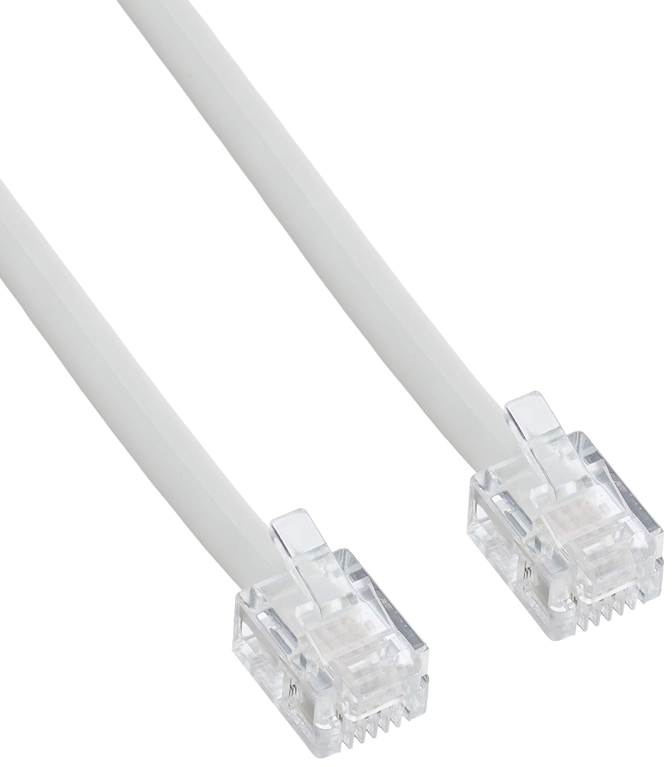 Sanwa Supply Eco-Friendly Telephone Cable (Standard) White 10m TEL-EN-10N2