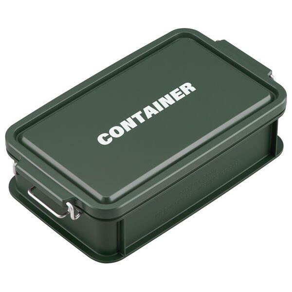 OSK Lunch Box CONTAINER Container Lunch Box with Dividers Green 900ml Made in Japan Dishwasher and Microwave Safe Stain Resistant Antibacterial 2-Point Lock with Gasket Leak Prevention Stylish Cute Small Item Storage Unisex Children Adults Students CNT-900