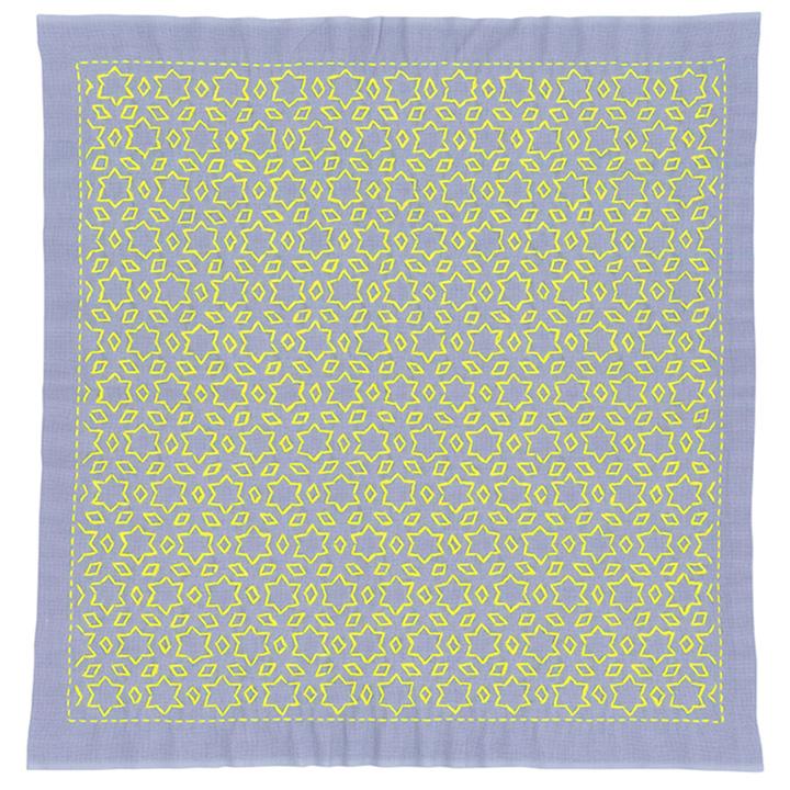 Olimpas Silk Sashiko Kit: Flower Dishcloth - Star and Three Diamonds SK-362