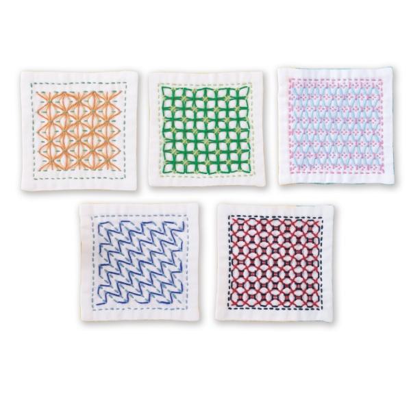 Olimpas Silk Thread Flower-Patterned Dishcloth Kit SK-378