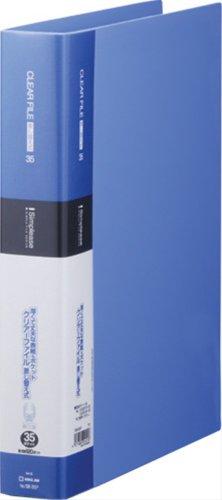 King Jim Clear File Simplies Transparent Replaceable Type Maximum Capacity 120 Pockets 30-Hole A4 Vertical Blue 138-3SP-B