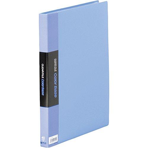 King Jim Clear File Color Base 40-Pocket A4 Vertical Blue 132CW-B