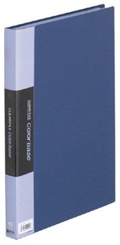 King Jim Clear File Color Base 40-Pocket A4 Vertical Navy 132CW-NV