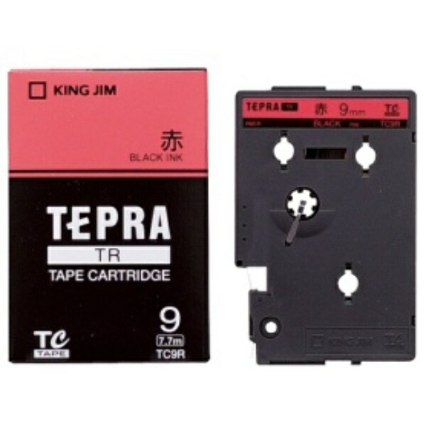 King Jim Tape Cartridge Tepla TR TC9R 9mm Red