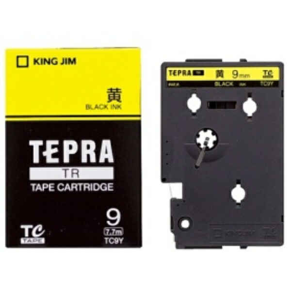 King Jim Tape Cartridge Tepla TR 9mm TC9Y Yellow