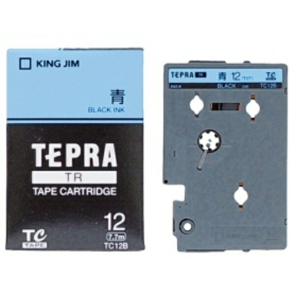 King Jim Tape Cartridge Tepla TR 12mm TC12B Blue