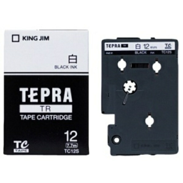 King Jim Tape Cartridge Tepla TR 12mm TC12S White
