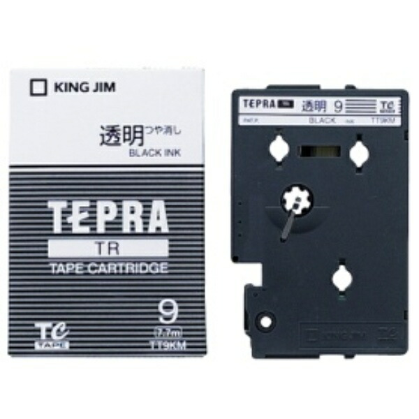 King Jim Tape Cartridge Tepla TR 9mm TT9KM Transparent