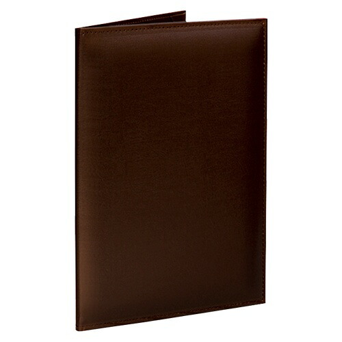 Collect Signature & Certificate Holder, Dark Brown A4 Size Cloth Leather F-244-DB