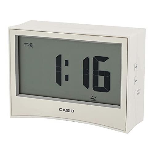 CASIO Alarm Clock Radio-Controlled Clock White Digital Temperature Humidity Calendar Timer DQD-S01J-7JF