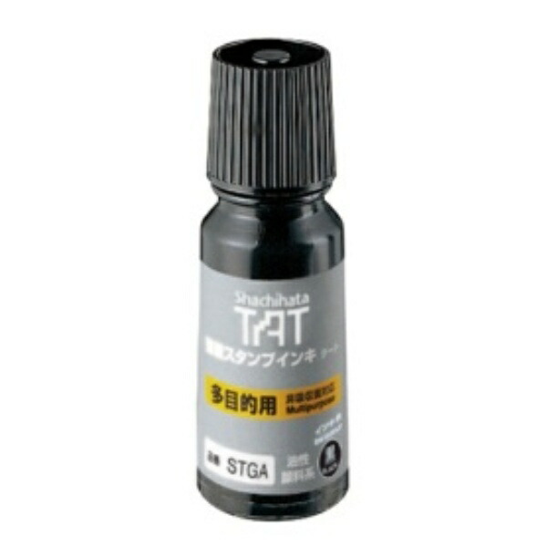 Shachihata Strong Adhesion Stamp Ink Tart (Multi-Purpose) Small Bottle 55ml Black STGA-1-K 1 piece