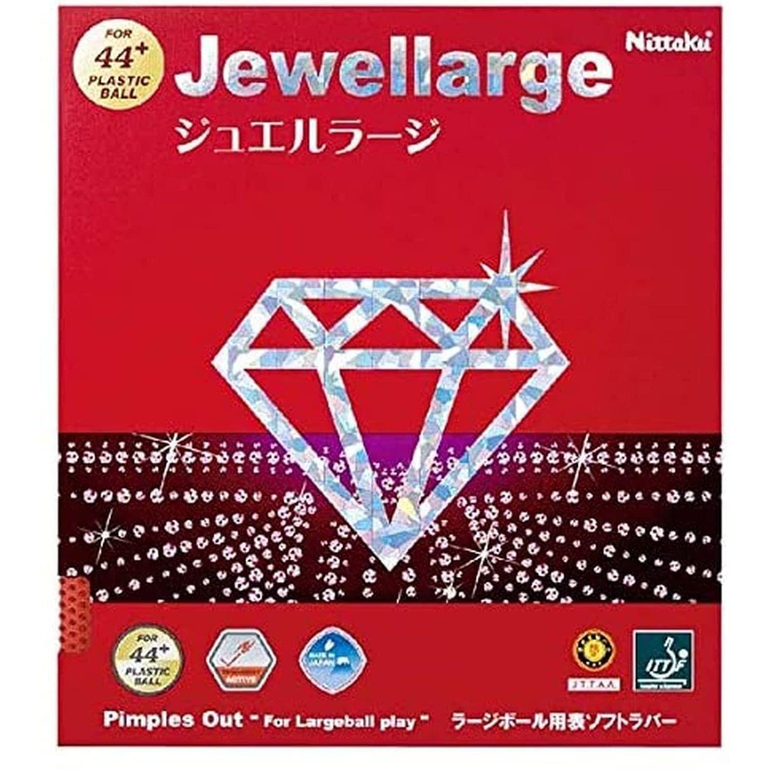 Nittaku Table Tennis Rubber Jewel Large Large Ball Speed NR-8564 Red MAX