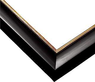 Epoch Co., Ltd.  Wooden Puzzle Frame  Woody Panel Excellent Gold Line  Gold Molding Specification  Shine Black (18.2×51.5cm) (Panel No.3-P) (B5 Size)  Hanging Cord  Includes Point Tickets  Cell Cover UV Cut Specification  Puzzle Frame  Picture Frame