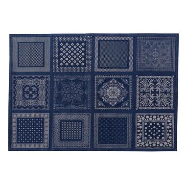 Azumaya-kk Rug Blue Width 90 × Depth 130cm TTR-151BL