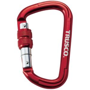 TRUSCO Screw Lock Carabiner Wire Diameter 10.5 110 Red TKNNL1111R