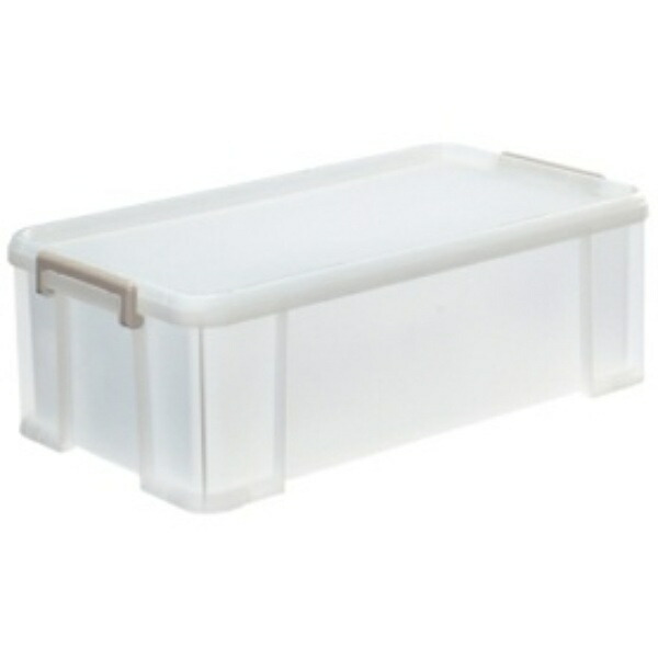 Sanka Storage Box with Lid and Casters Container Trucks 72 M Clear (Width 39.2 x Depth 71.6 x Height 23.8 cm) Closet Storage Sturdy Lock Buckle Made in Japan NTK-72MCL