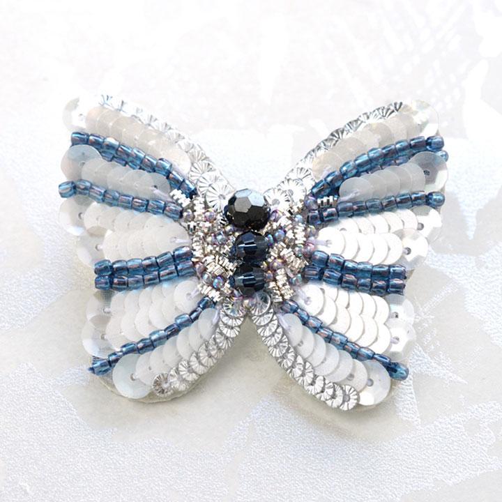 MIYUKI Bead Kit Enjoy with Bead Embroidery Needles Haute Couture Bead Embroidery Kit Butterfly Brooch HCK006