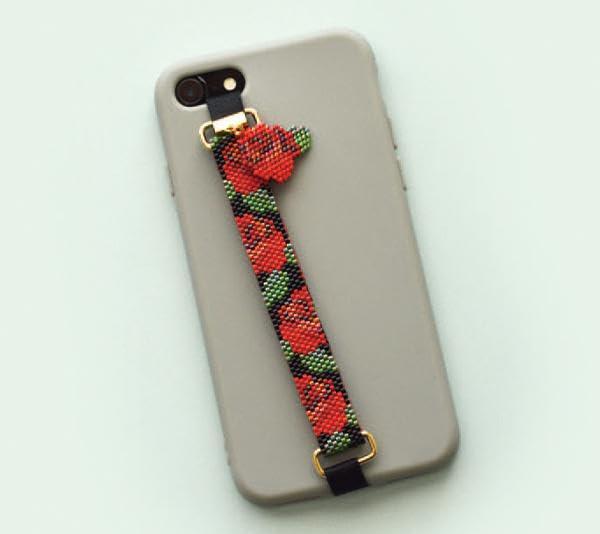 Miyuki Bead Kit 『Bead Knitting Smartphone Band Kit Rose BFK-641』