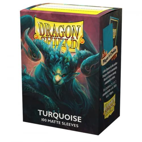 Dragon Shield Standard Size Matte Sleeves, Turquoise, 100-Pack AT-11055