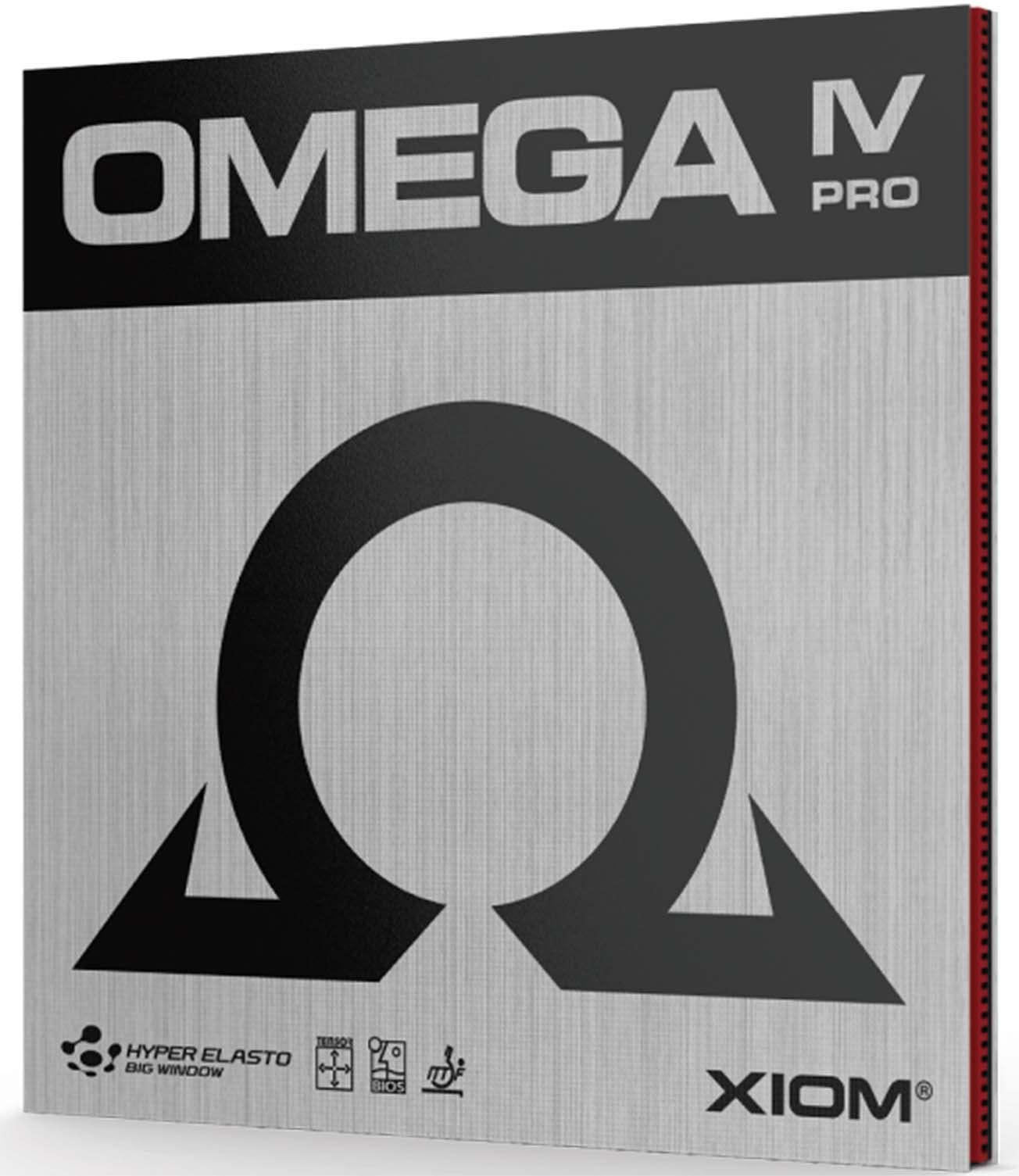 XION Table Tennis Rubber Back Soft Omega 4 Pro Red 2.0 10291