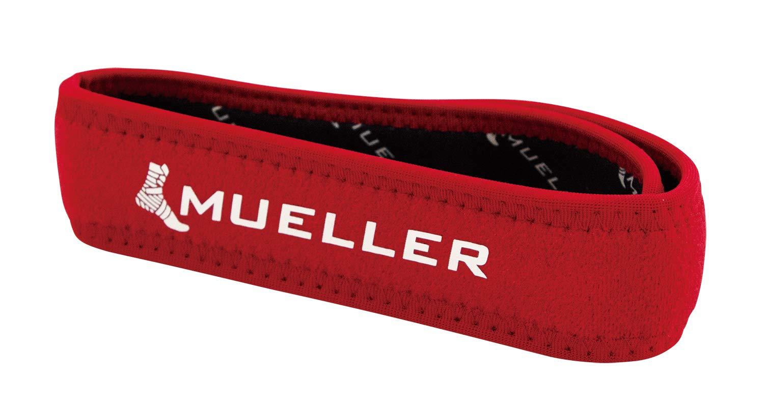 Mueller Knee Support Jumper's Knee Strap Red One Size Fits All (Knee Circumference 30-50cm) Left/Right Universal 55197 Knee Support