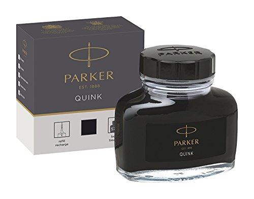 PARKER Quink Bottle Ink Black Water-Based Genuine Import 1950375