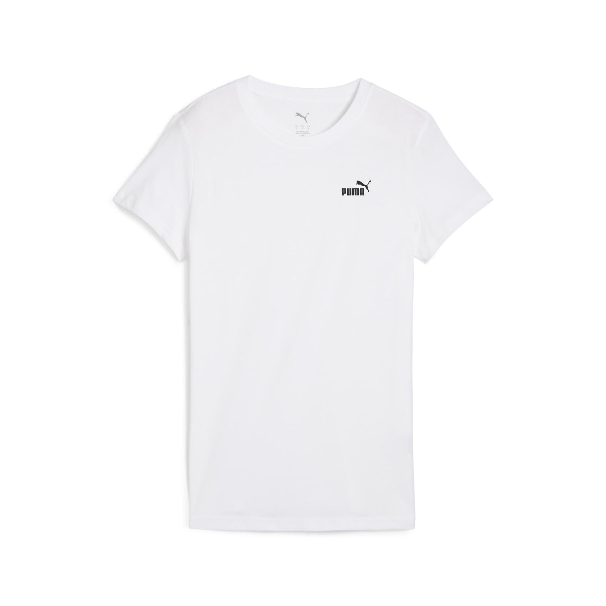 [PUMA] Casual ESS Small No.1 Logo T-Shirt 687596 Women's 2025 Spring/Summer Color White (02)