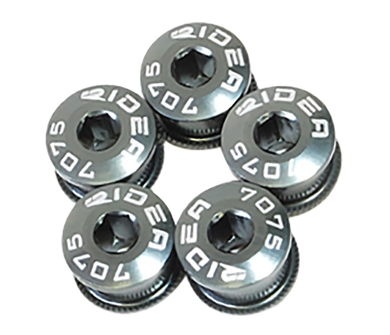 RIDEA Chainring Screw for Single TQXG-R5 Titanium 5-Piece Set 147-05104