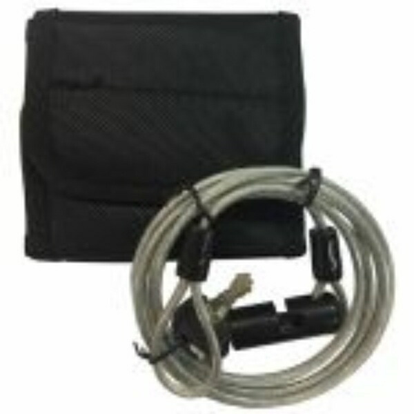 NIKKO Flexible Long Wire Lock [N271W2000] Clear 2000mm with Storage Pouch