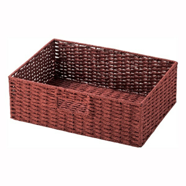 Tidorisangyou Basket Multi Product Size (approx.): W36xD26xH10cm Shallow Half-Type Paper Basket Red CH04748