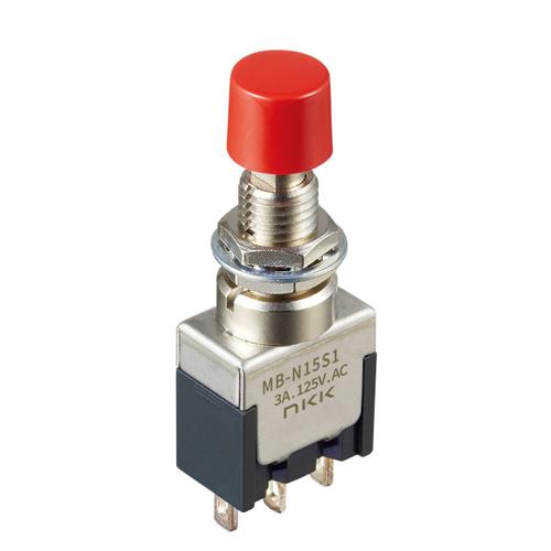 125V/3A Push Button Switch (2-Pole Double-Throw / Compact)