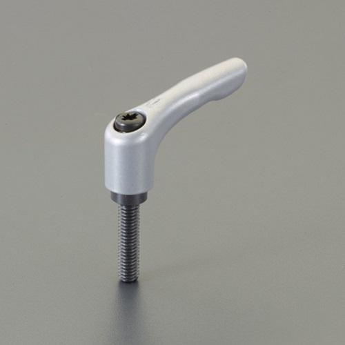 M12x70mm Male Thread Clamp Lever (Silver)