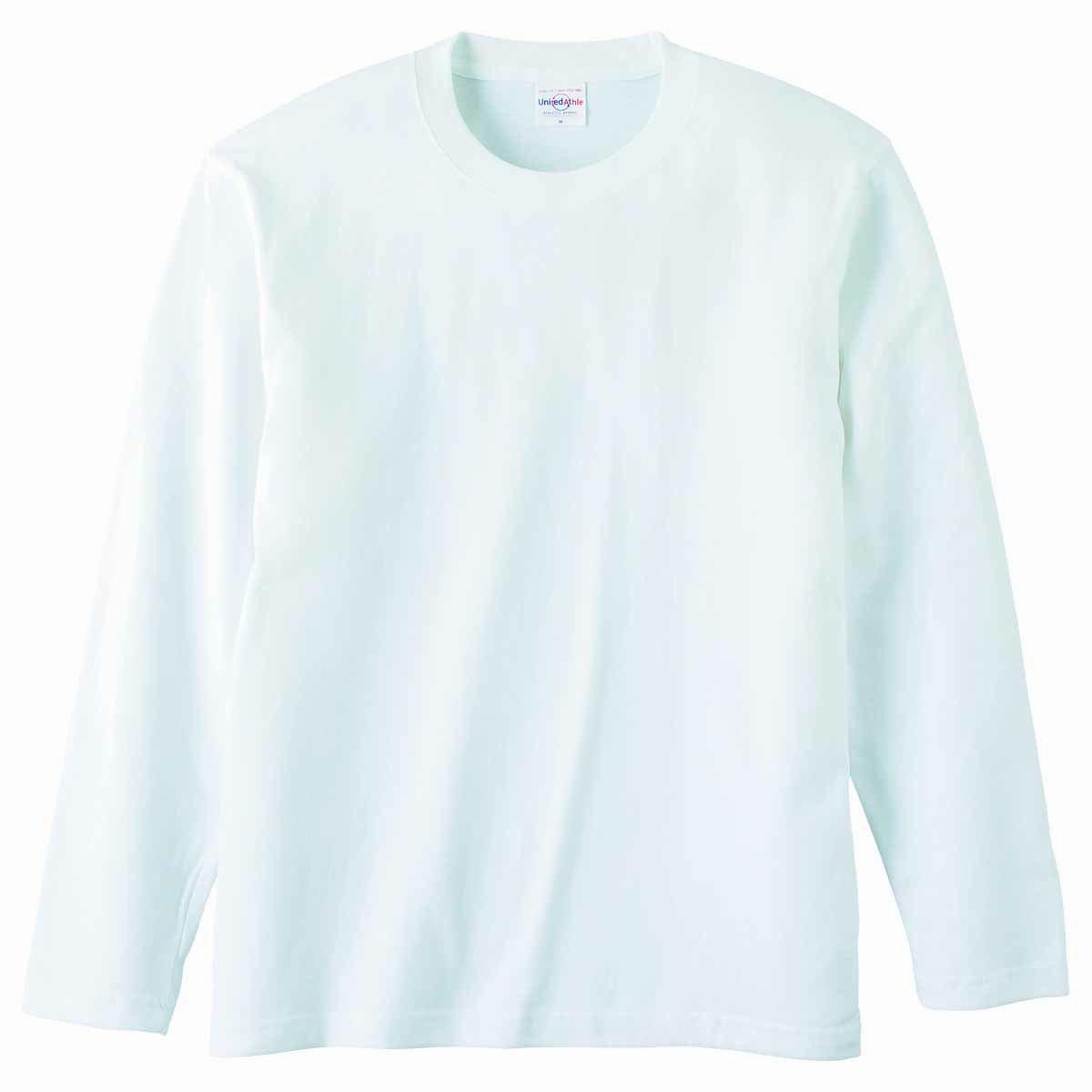 United Athle 5.6 oz. Long-Sleeve T-Shirt 501001 [Men's] 001 White XL