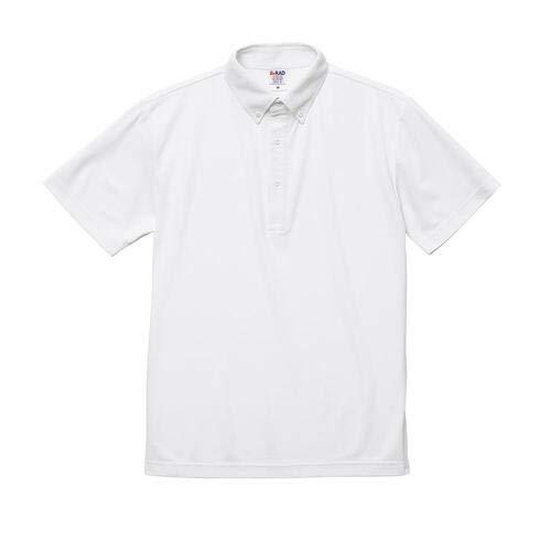[United Athle] Polo Shirt Special Dry Kanoko Polo (Button-Down White Japan XXXXL (Equivalent to Japanese Size 5L))