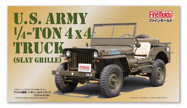 FineMold 1/20 US Army 1/4-Ton 4x4 Truck Slatted Grill Plastic Model Kit 82001
