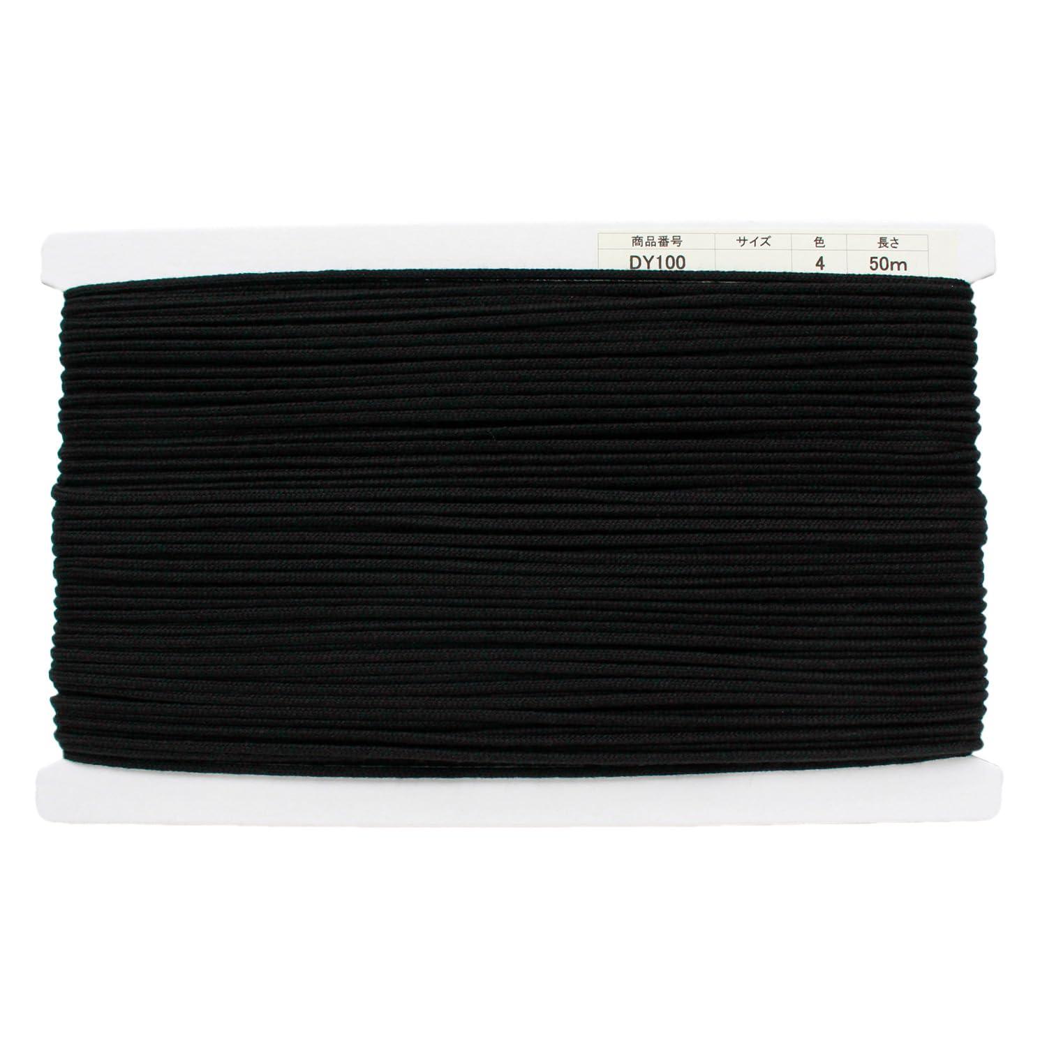 Nippon Chuko Acrylic Craft Cord φApprox. 3mm × 50m Black DY100-4