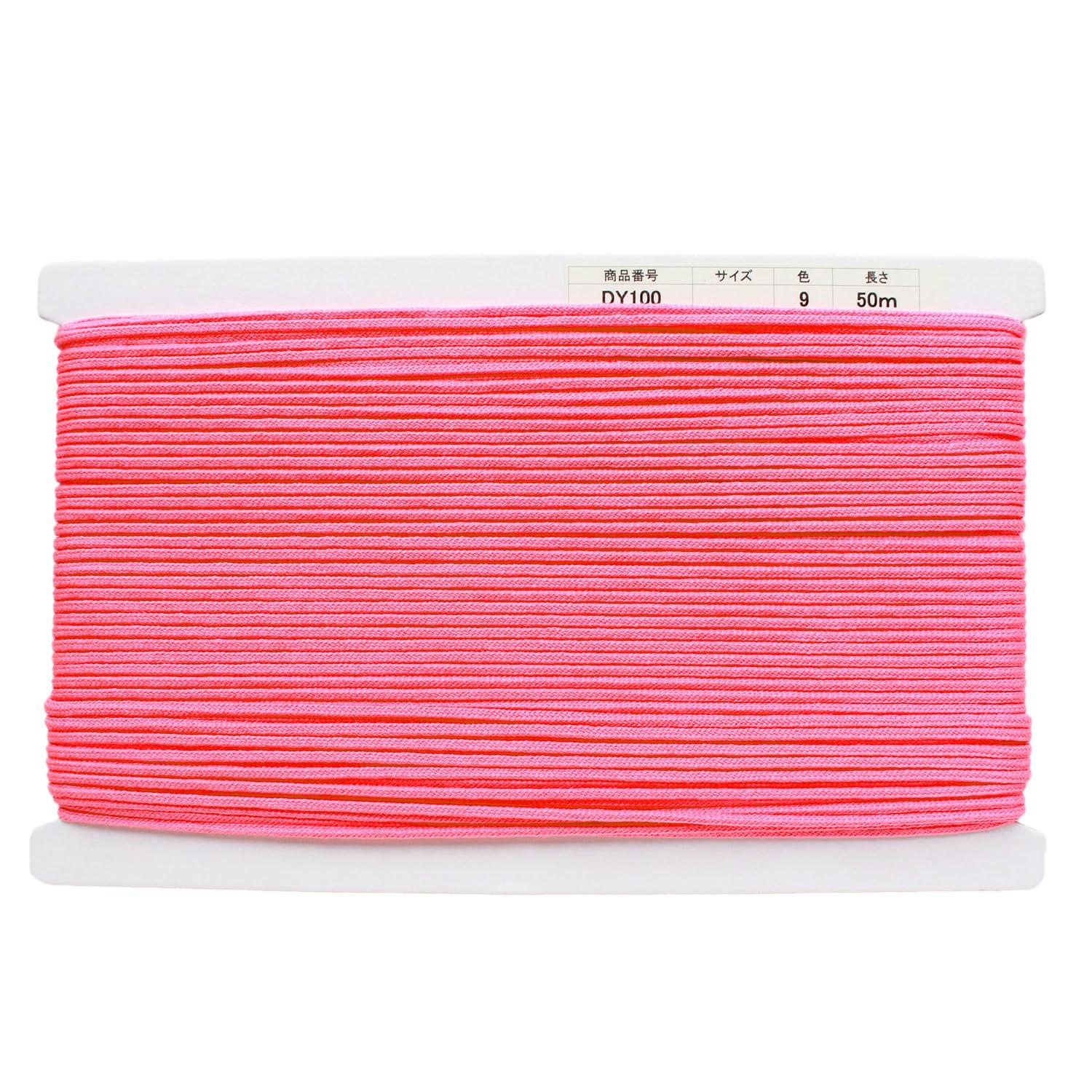 Nippon Chuko Acrylic Craft Cord φApprox. 3mm × 50m Pink DY100-9