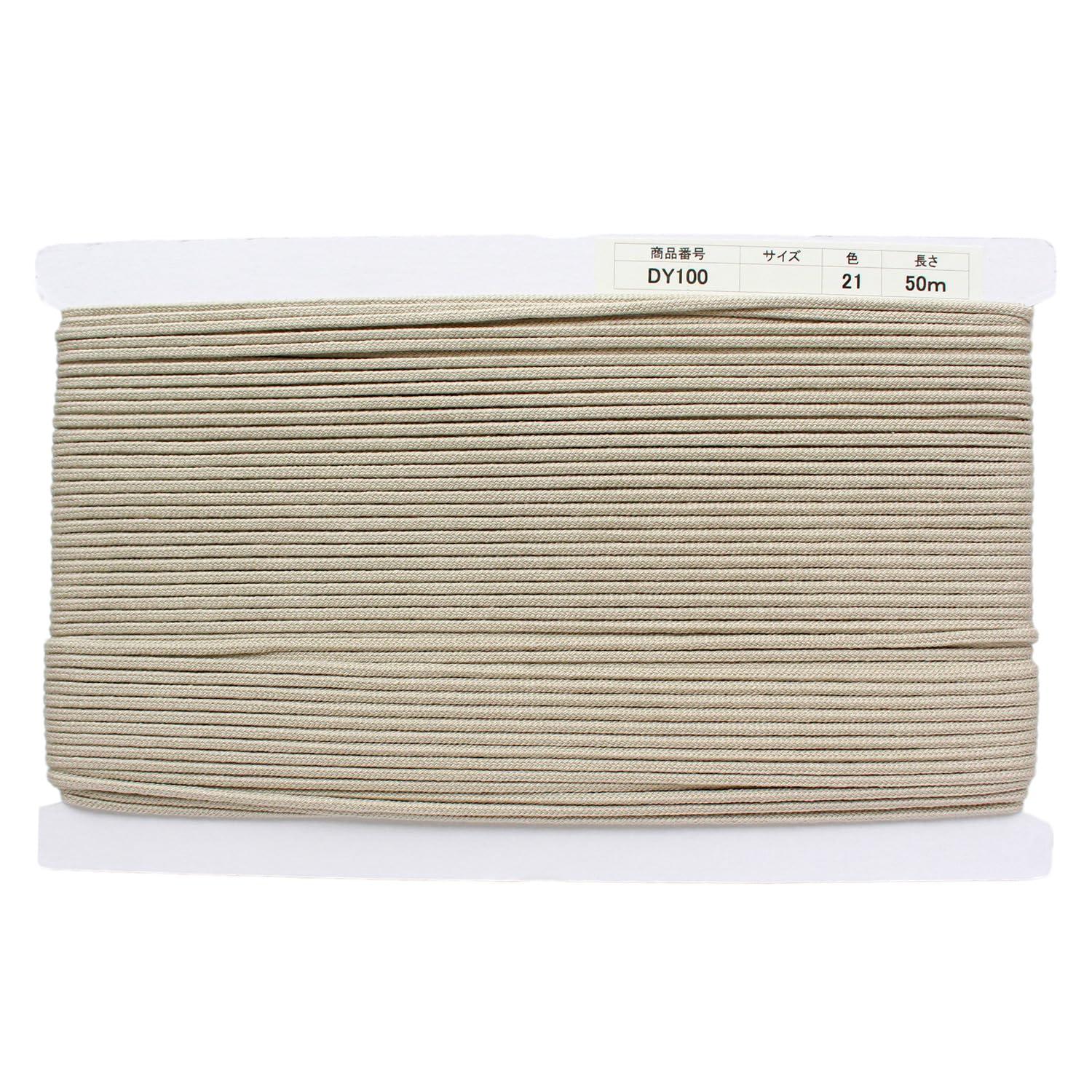 Nippon Chuko Acrylic Craft Cord φApprox. 3mm × 50m Greige DY100-21