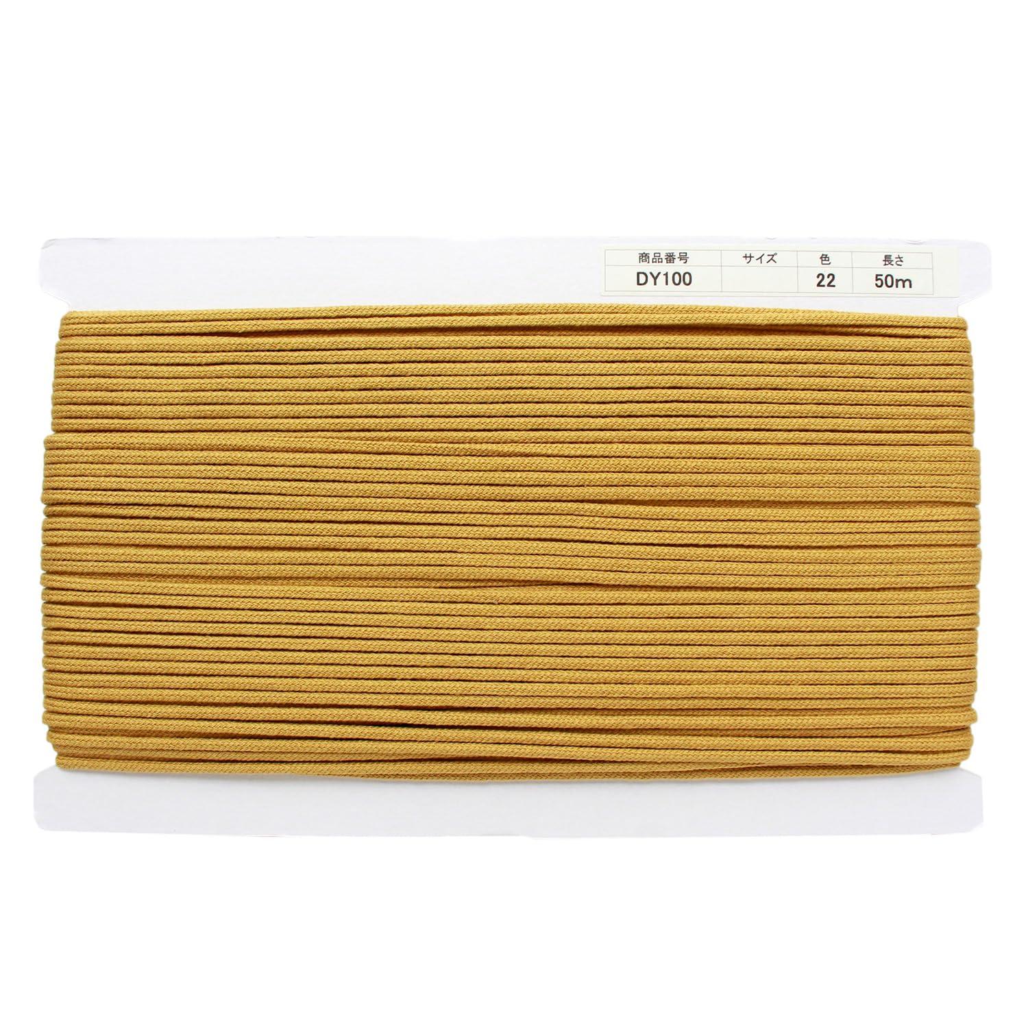 Nippon Chuko Acrylic Craft Cord φApprox. 3mm × 50m Mustard DY100-22