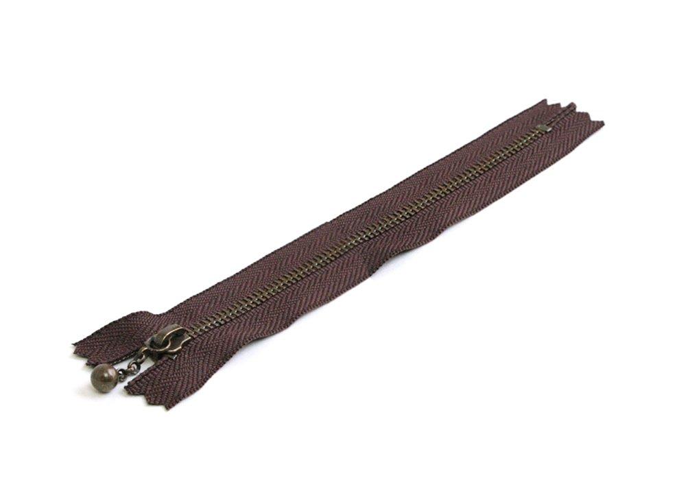 Y.K.K. Snap Fastener 35cm, 10-Pack, Dark Brown 3GKB35-570