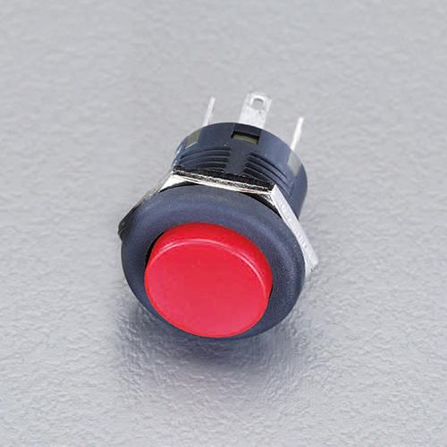 125V/3A Push Button Switch (Single Pole Double Throw / Red)