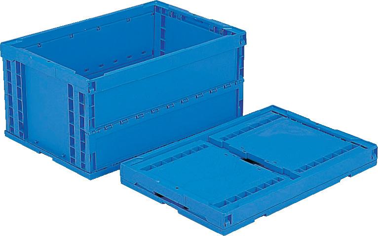 649x439x327mm／76.5L Folding Container (Blue)