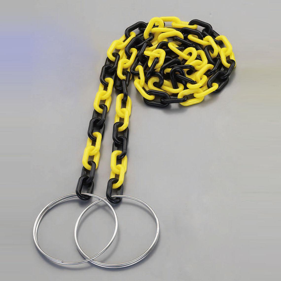 ESCO 6mm x 2m Plastic Chain (for Cones, Yellow/Black) EA980A-82